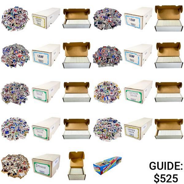 1992 Leaf/Studio/Topps/Upper Deck [6640 Cards w/ 792 Topps SEALED]