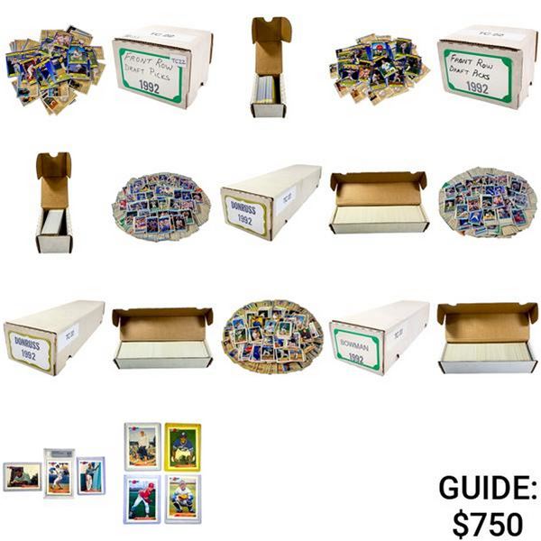 1992 Bowman/Donruss/Front Row [2489 Cards w/ puzzles & BECKETT 8.5 Pedro Martinez #82]