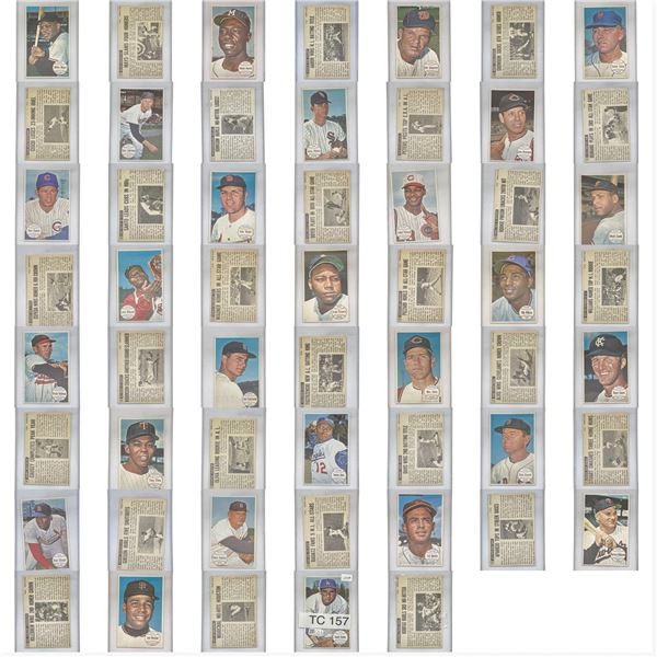 1964 Topps Giants Set [27 cards w/ Sandy Koufax, Willie Mays, Hank Aaron, Bill Skowron]