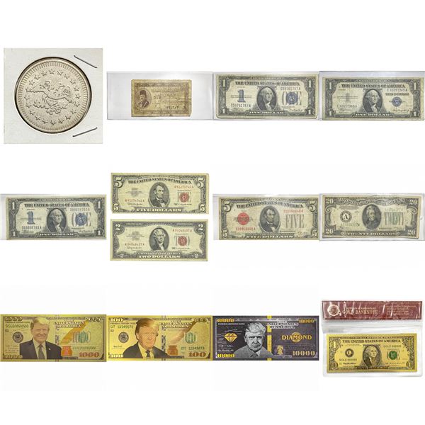 Miscellaneous Currency & Novelty Lot