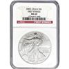 Image 8 : [5]1990-2006 Silver Eagle NGC MS69