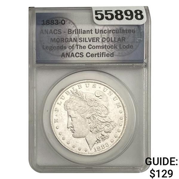 1883-O Morgan Silver Dollar ANACS BU