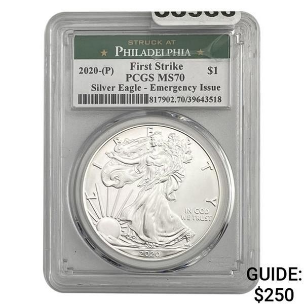 2020-(P) Silver Eagle PCGS MS70