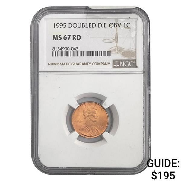 1995 Doubled Die Obv 1C NGC MS67 RD