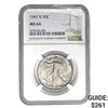 Image 1 : 1947-D 50C NGC MS64