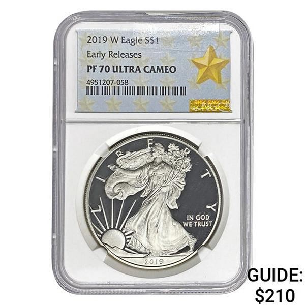 2019-W Eagle S$1 NGC PF70 Ultra Cameo
