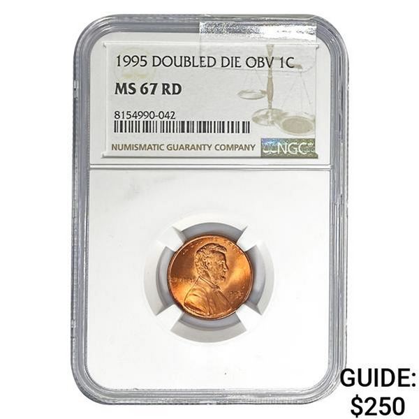 1995 Doubled Die Obv 1C NGC MS67 RD