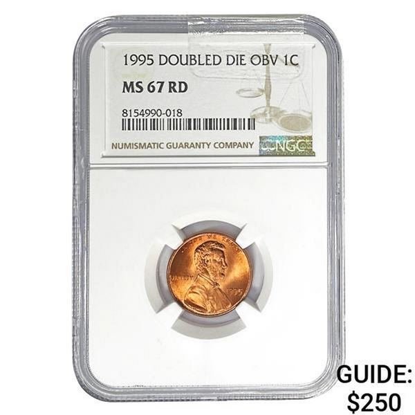 1995 Doubled Die Obv 1C NGC MS67 RD