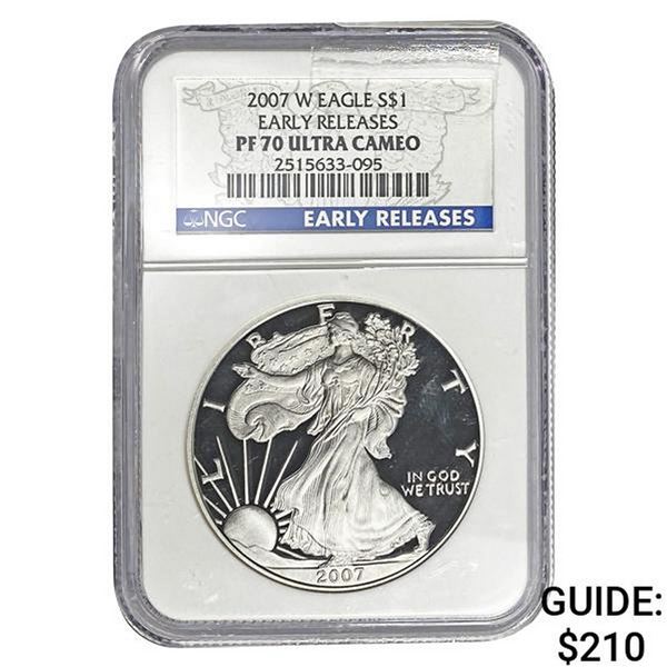 2007-W Silver Eagle NGC PF70 Ultra Cameo