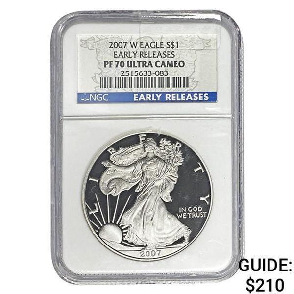 2007-W American Silver Eagle NGC PF70 UC