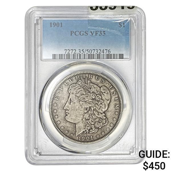 1901 Morgan Silver Dollar PCGS VF35