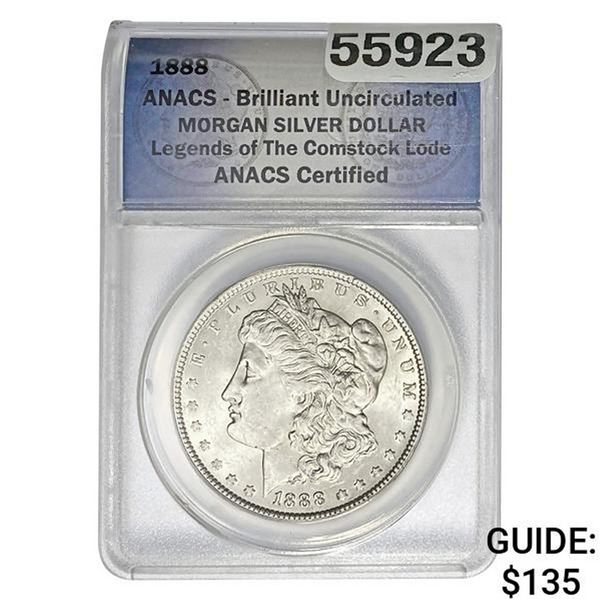 1888 Morgan Silver Dollar ANACS BU