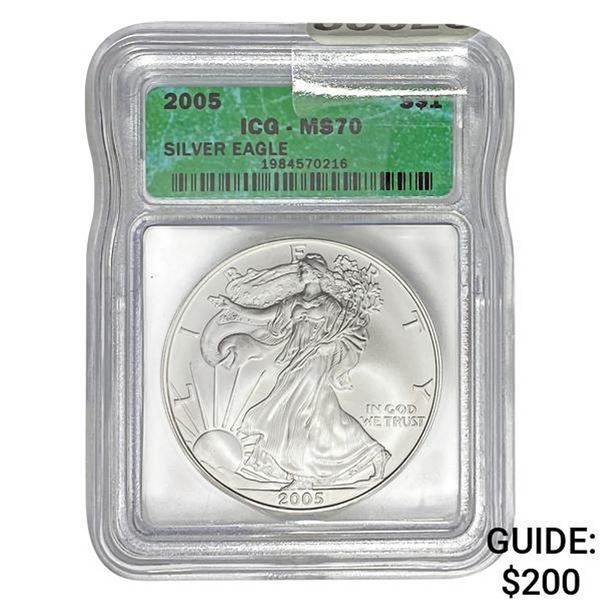 2005 Silver Eagle ICG MS70
