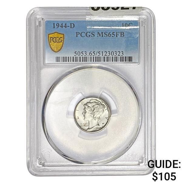 1944-D Mercury Dime PCGS MS65FB