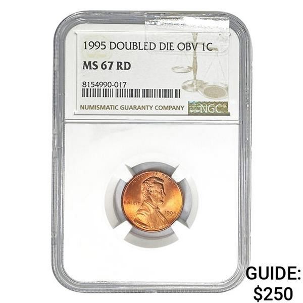 1995 Doubled Die Obv 1C NGC MS67 RD
