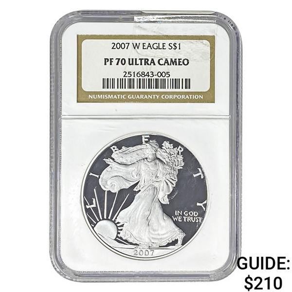 2007-W Eagle $1 NGC PF70 Ultra Cameo