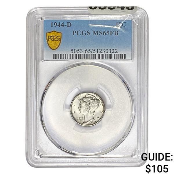 1944-D Mercury Dime PCGS MS65FB