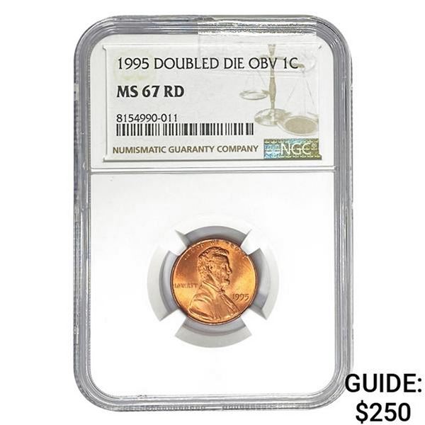 1995 Doubled Die Obv 1C NGC MS67 RD