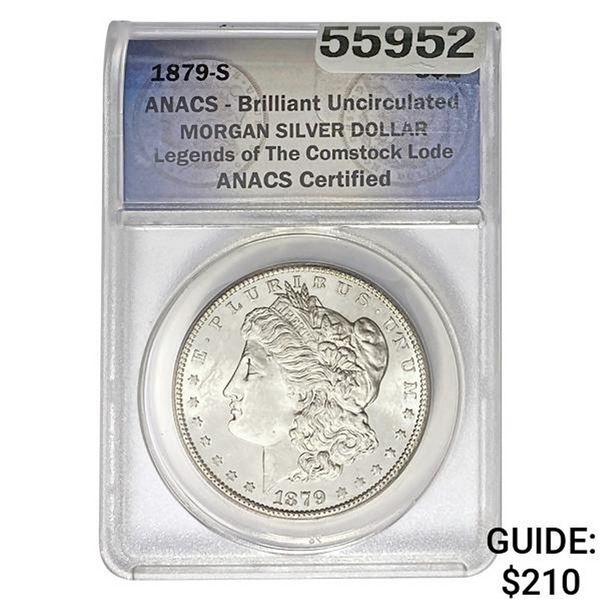 1879-S Morgan Silver Dollar ANACS BU