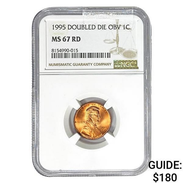 1995 Doubled Die Obv 1C NGC MS67 RD