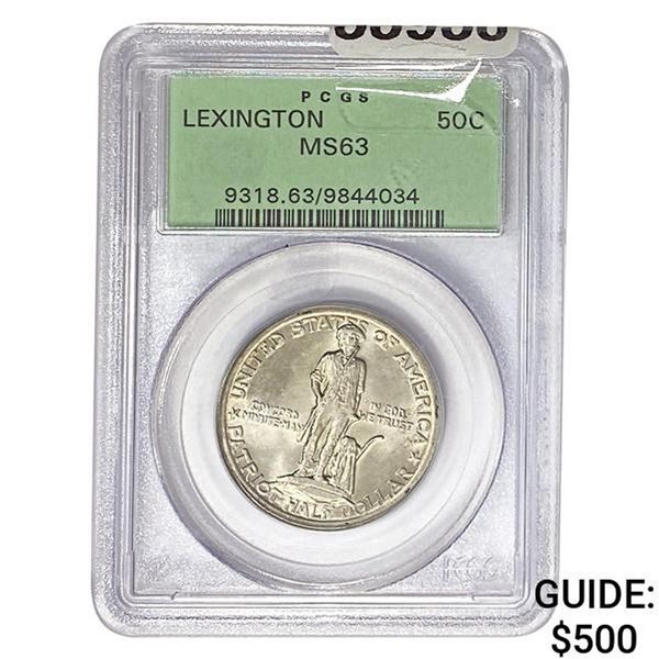 1925 Lexington 50C PCGS MS63