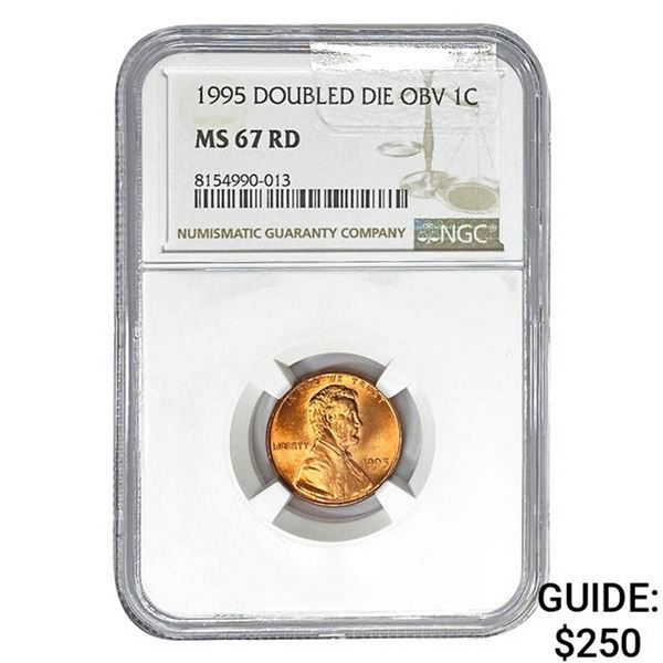 1995 Doubled Die Obv 1C NGC MS67 RD