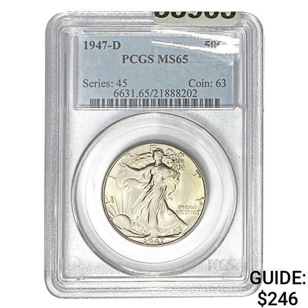 1947-D Walking Liberty Half Dollar PCGS