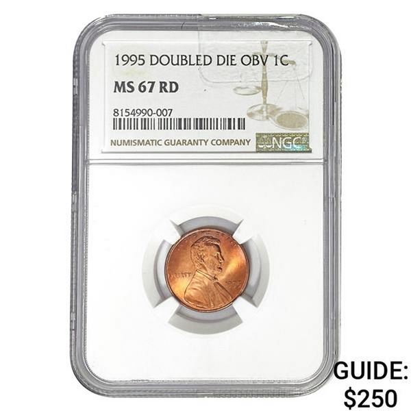 1995 Doubled Die Obv 1C NGC MS67 RD