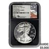 Image 1 : 2020-W 'V75' Eagle S$1 NGC PF70 Ultra Ca
