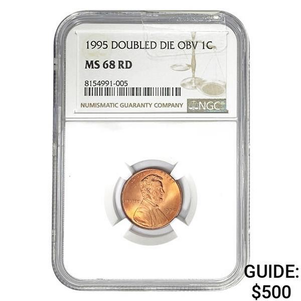 1995 Doubled Die Obv 1C NGC MS68 RD