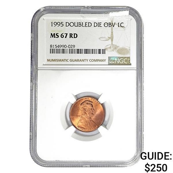 1995 Doubled Die Obv 1C NGC MS67 RD