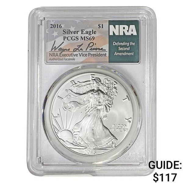 2016 $1 Silver Eagle PCGS MS69