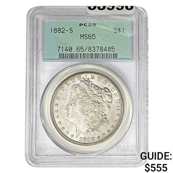 1882-S Morgan Silver Dollar PCGS MS65