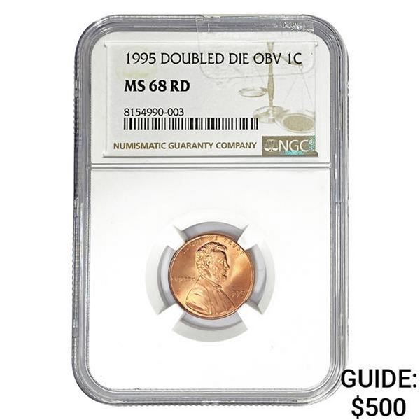 1995 Doubled Die Obv 1C NGC MS68 RD