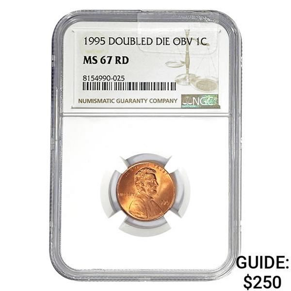 1995 Doubled Die Obv 1C NGC MS67 RD