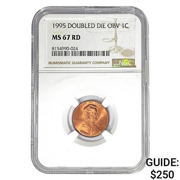 1995 Doubled Die Obv 1C NGC MS67 RD