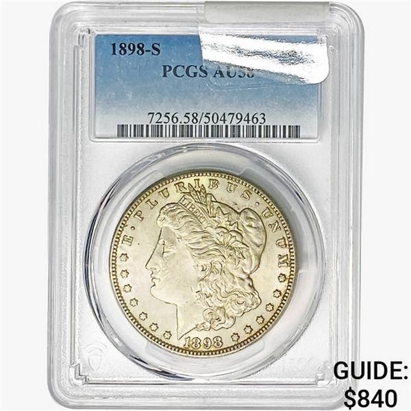 1898-S Morgan Silver Dollar PCGS AU58