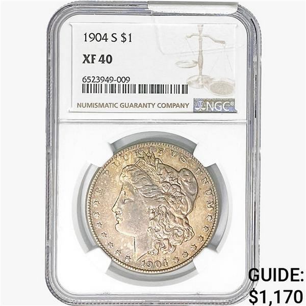 1904-S Morgan Silver Dollar NGC XF40