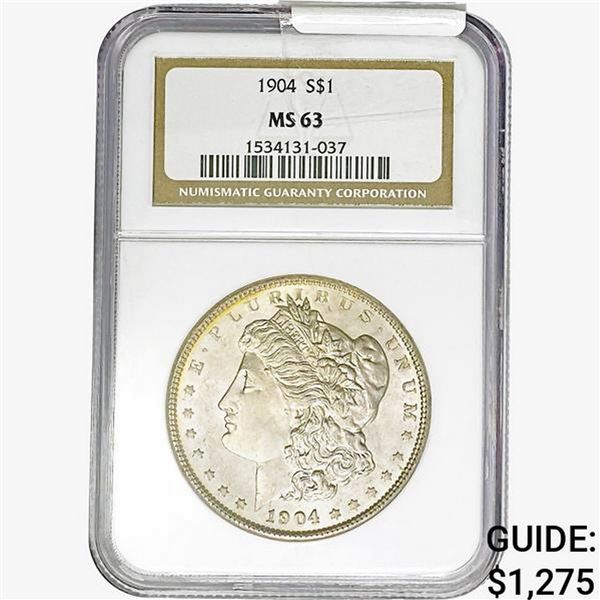 1904 Morgan Silver Dollar NGC MS63