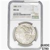 Image 1 : 1881-S Morgan Silver Dollar NGC MS66