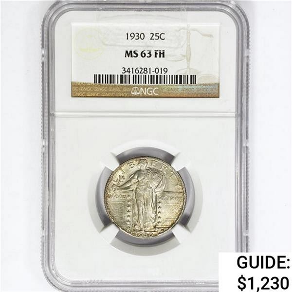 1930 Standing Liberty Quarter NGC MS63 FH