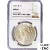 Image 1 : 1923-D Silver Peace Dollar NGC MS60