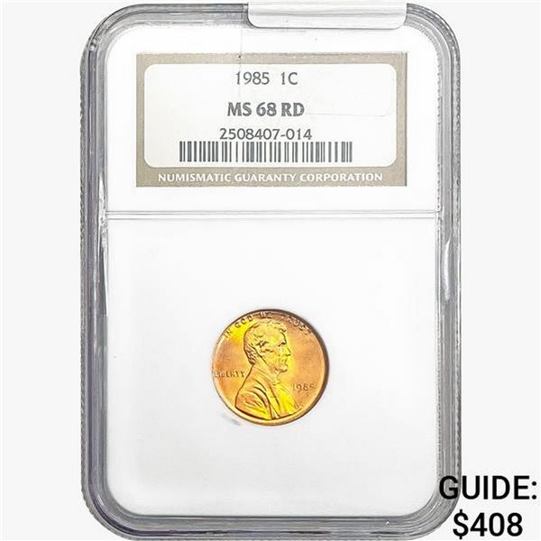 1985 Lincoln Memorial Cent NGC MS68 RD