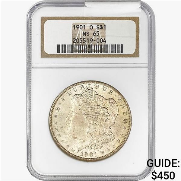 1901-O Morgan Silver Dollar NGC MS65