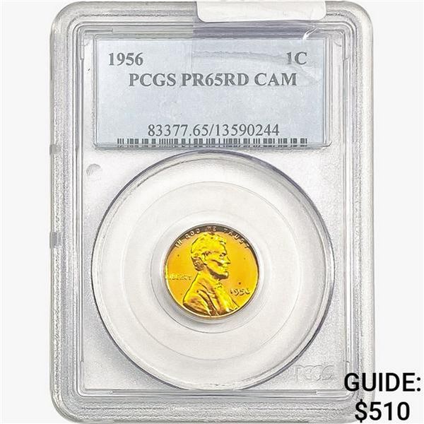 1956 Wheat Cent PCGS PR65 RD CAM