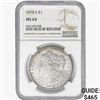 Image 1 : 1878-S Morgan Silver Dollar NGC MS64