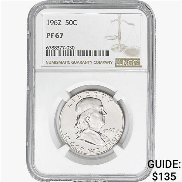 1962 Franklin Half Dollar NGC PF67