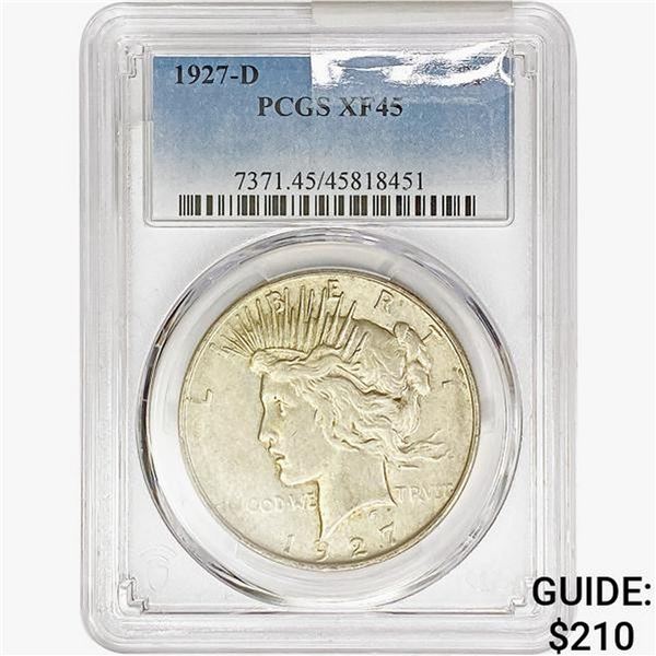 1927-D Silver Peace Dollar PCGS XF45