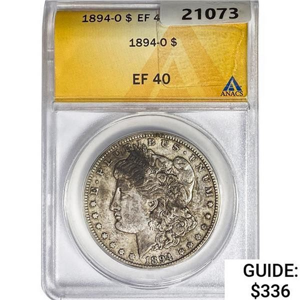 1894-O Morgan Silver Dollar ANACS EF40