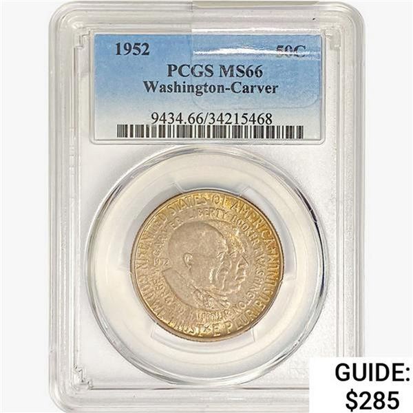 1952 Washington Carver Half Dollar PCGS MS66
